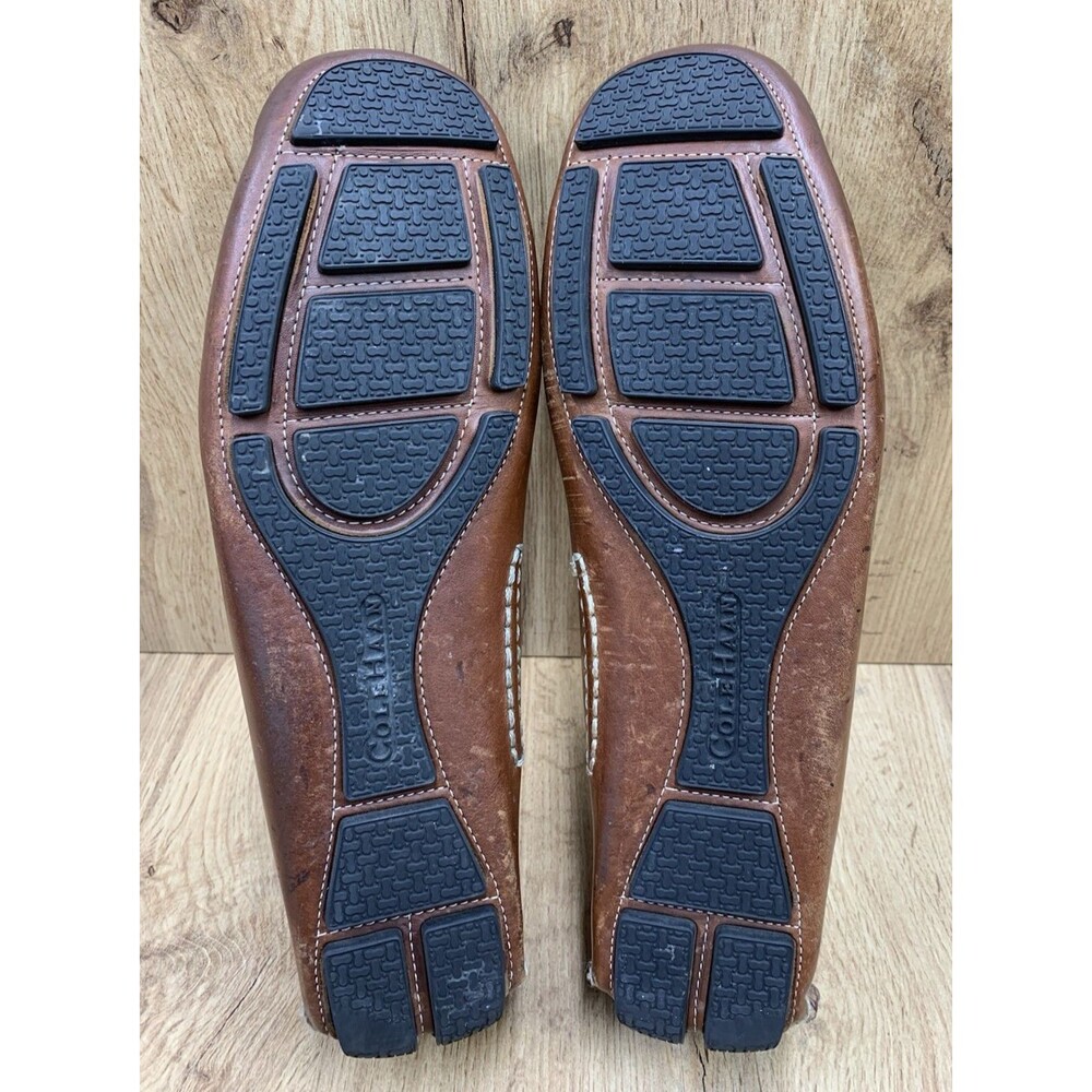 Cole Haan Men's Size 11M Brown Leather Penny Loafer Driving Moccasin Driver Shoe - Picture 5 of 13